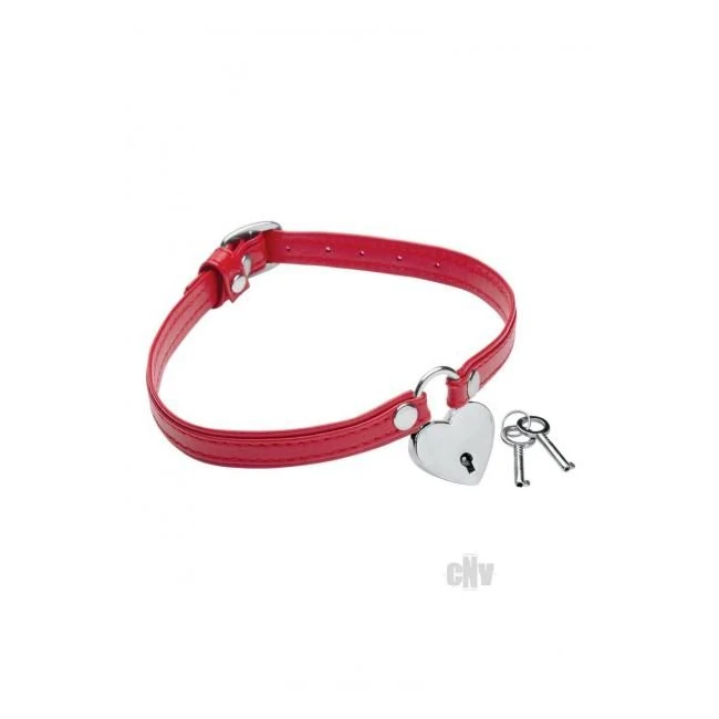 Heart Lock Leather Choker with Lock and Key - - Build & Quality