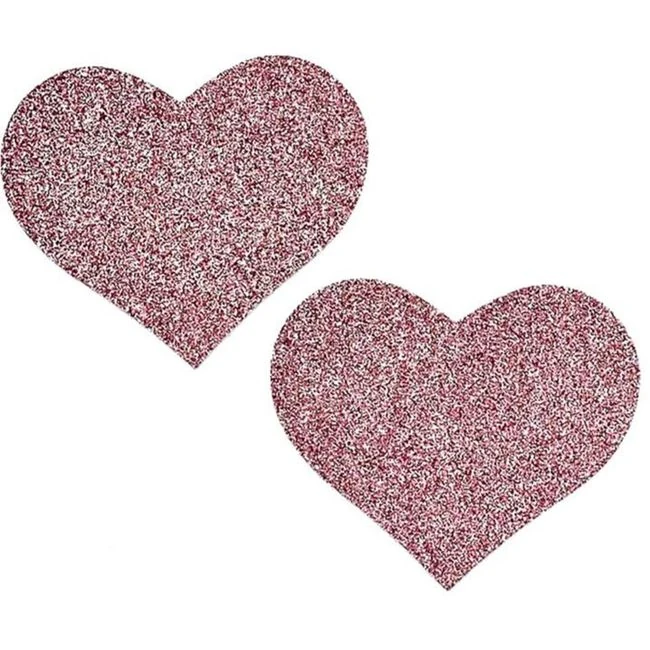 Heart Shaped Glitter Pasties - Fit & Sizing