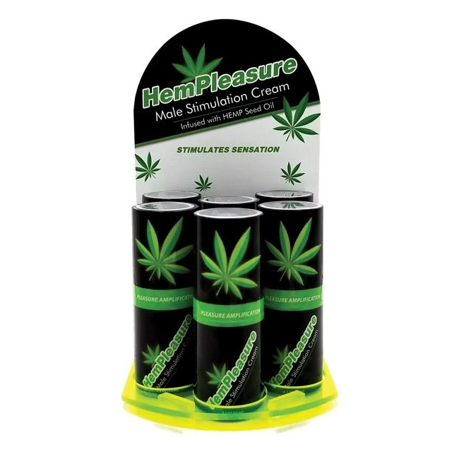 Hempleasure for Men 1/2 Oz 6 Bottle Display - Hempleasure for Men 1/2 Oz 6 Bottle Display