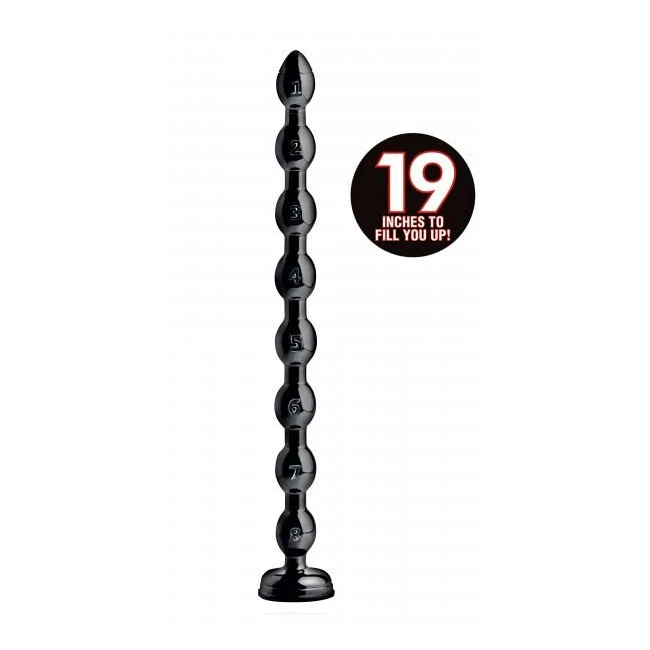 Hosed 19 Inches Beaded Anal Snake - Graduated Bead Design for Enhanced Experience