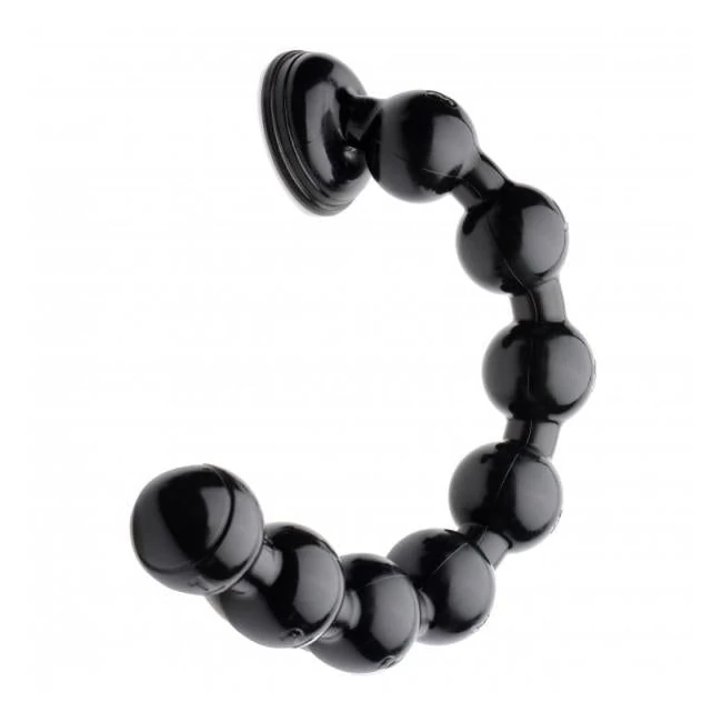 Hosed 19 Inches Beaded Thick Anal Snake Black - Shape & Comfort