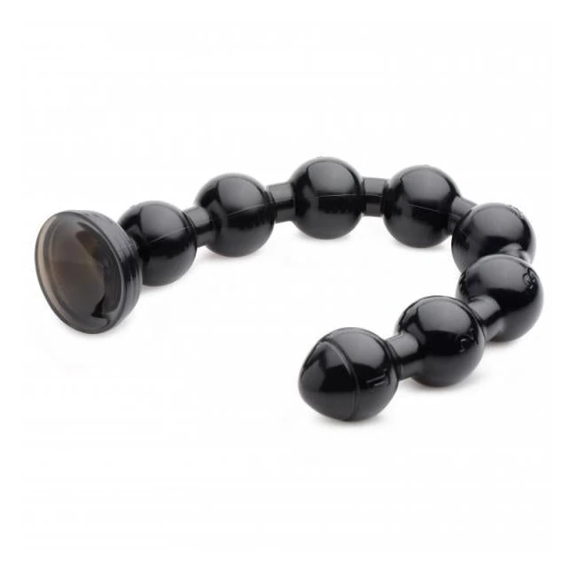 Hosed 19 Inches Beaded Thick Anal Snake Black - Material & Safety