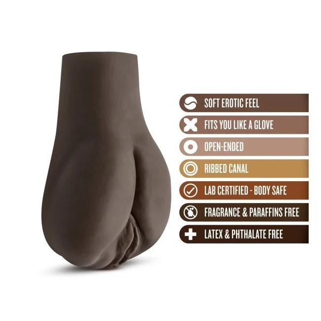 Hot Chocolate Doggy Style Deanna Vibrating Realistic Masturbator Chocolate - Size & Fit
