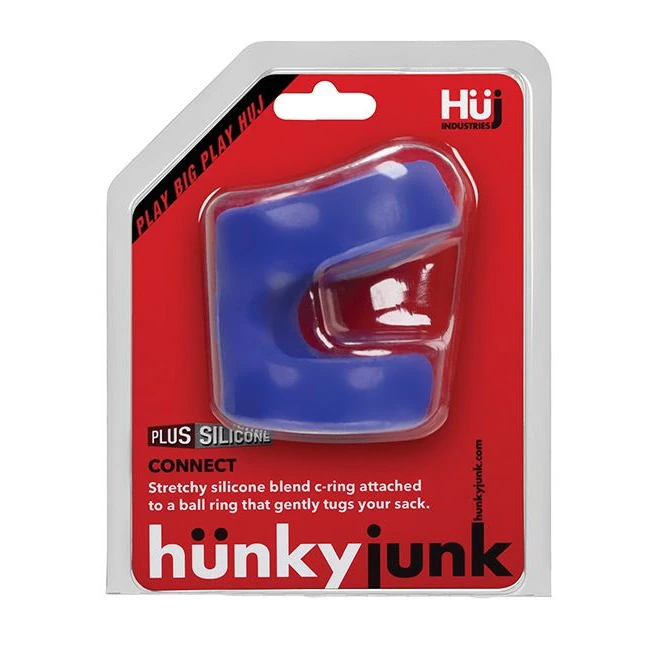 Hunkyjunk Connect Cock/ball Tugger Cobalt - Materials and Safety