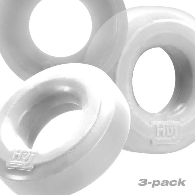Hunkyjunk Huj C-Ring 3pk White Ice & Clear - Overview
