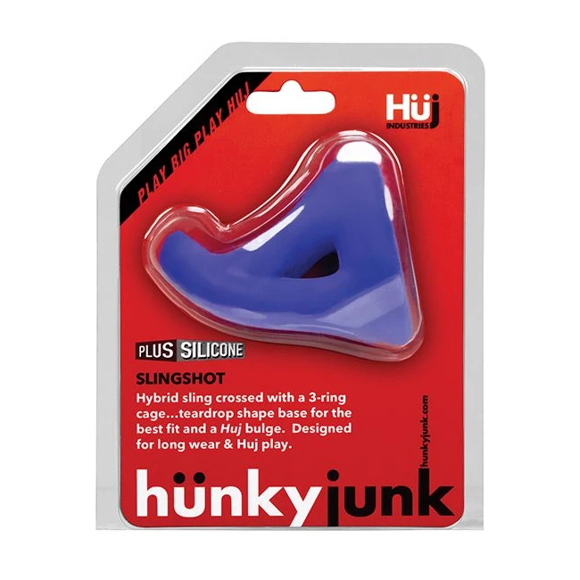 Hunkyjunk Slingshot 3-ring Teardrop Cobalt - Key Details