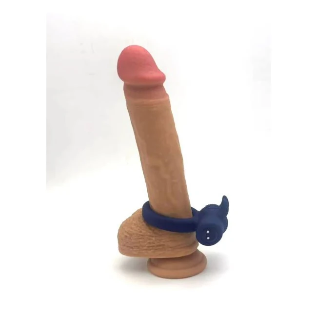 Huxley Blue Liquid Silicone C-Ring-Jaguar - Rabbit Tickler for Shared Play