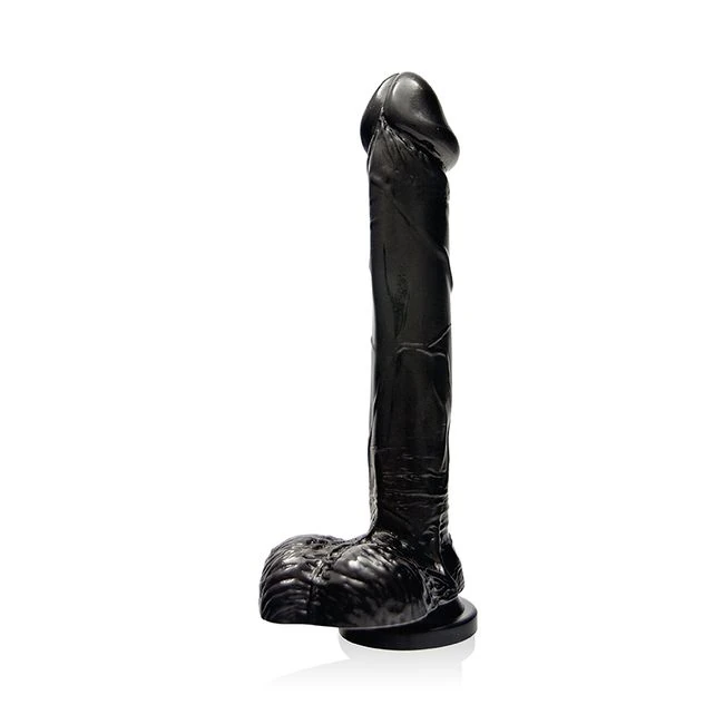 Ignite Cock W/balls 9 Black " - Shape & Texture