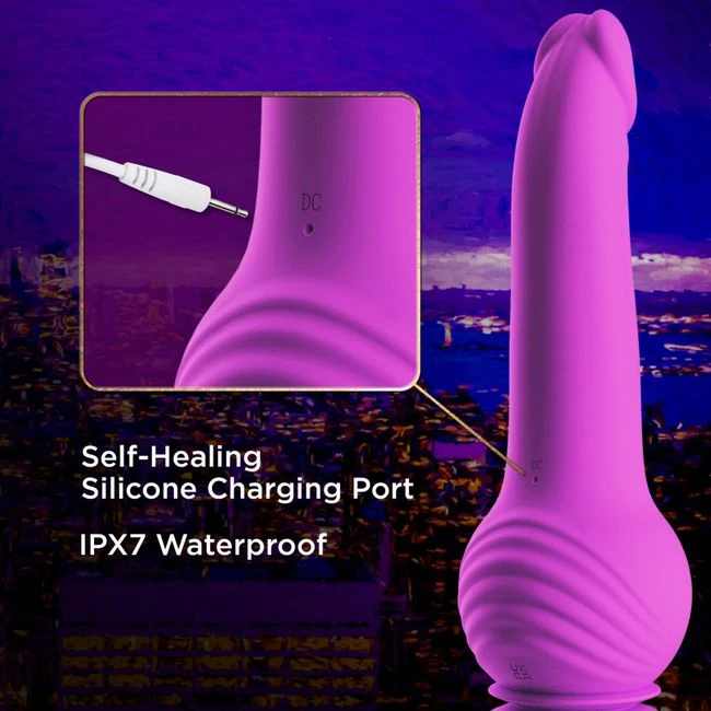 Impressions New York Gyroquake Dildo Purple - Design & Features