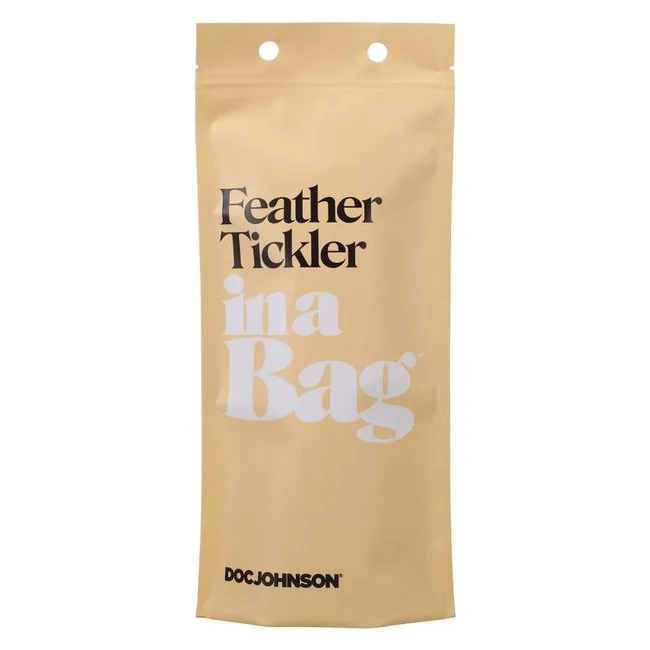 In a Bag Feather Tickler Black - A Compact Black Feather Tickler Built for Teasing