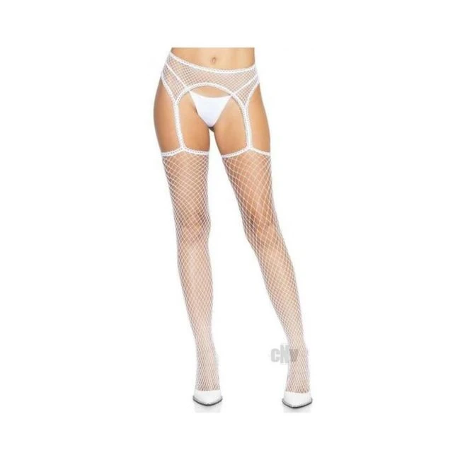 Indust Stocking Scallop Garter Blk - Fabric & Feel
