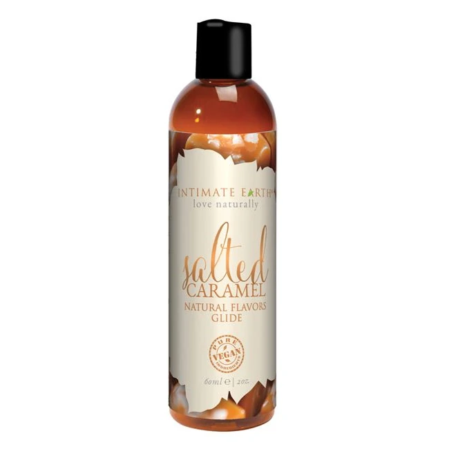 Intimate Earth Salted Caramel Glide - A Water-Based Glide with a Sweet, Salty Taste