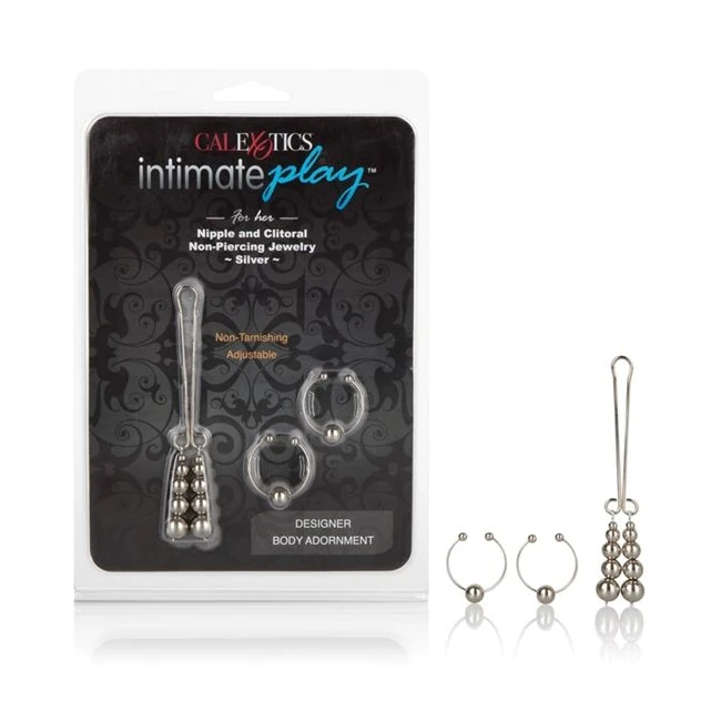 Intimate Play Nipple/clit Non- Piercing Silver - Features & Benefits