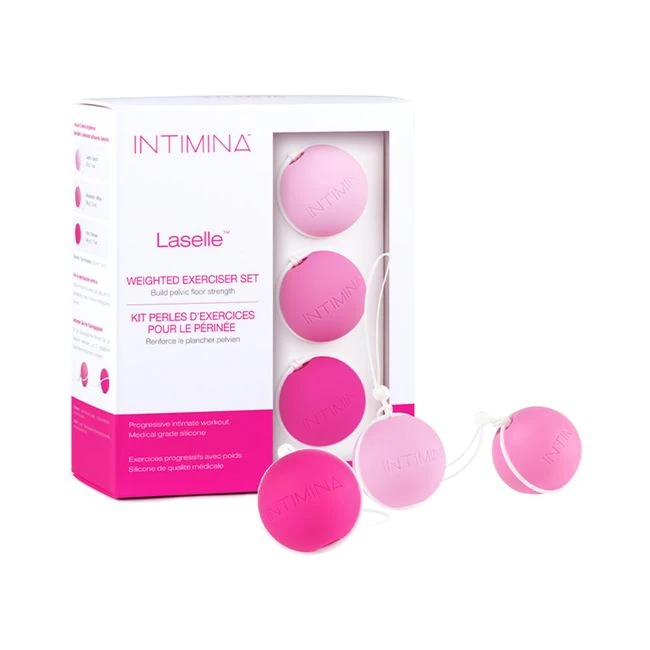 Intimina Laselle Routine Exercise Balls Set - Pink - Overview