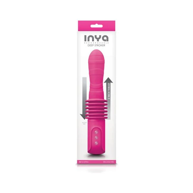 Inya Deep Stroker Pink Thrusting Vibrator - How It Feels