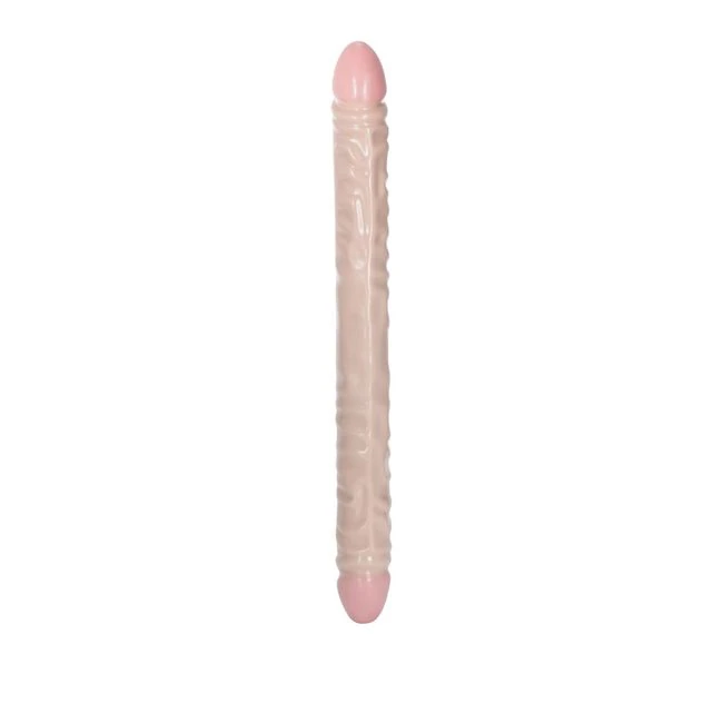 Ivory Duo 18in Veined Double Dong - Experience Unmatched Realism and Size