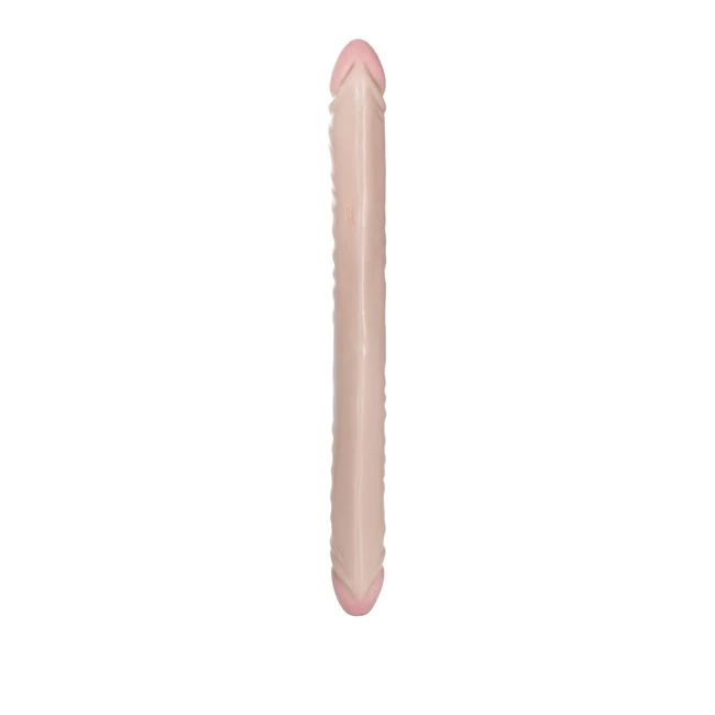 Ivory Duo 18in Veined Double Dong - Power & Performance