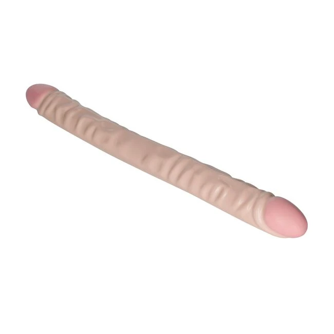 Ivory Duo 18in Veined Double Dong - Versatile Use and Compatibility
