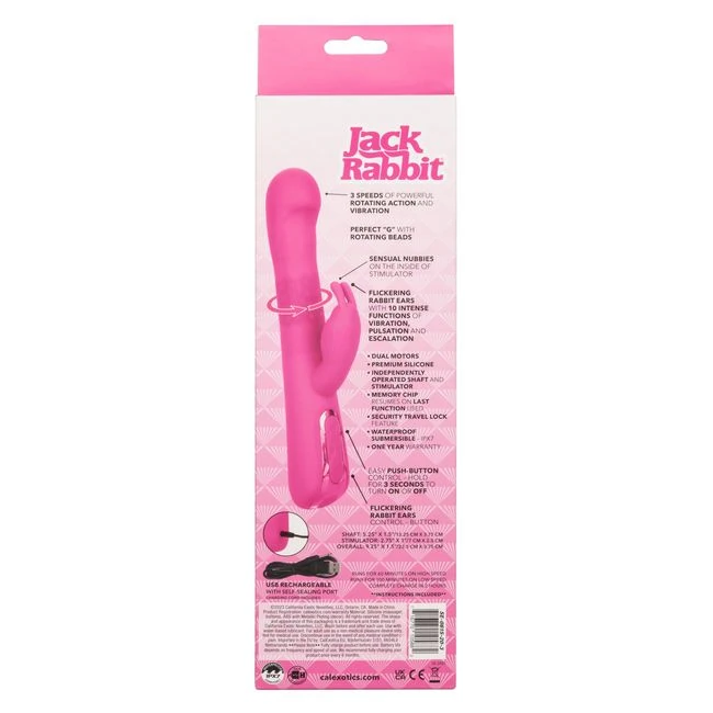 Jack Rabbit Elite Beaded G Rabbit - Vibration Modes and Stimulating Features
