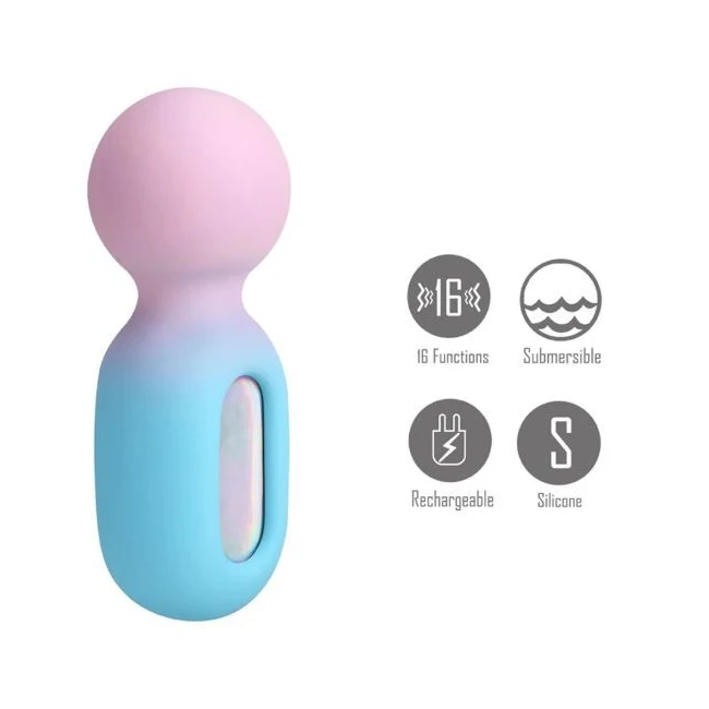 Jazzy Mini Wand Blue-Pink - Compact Enough for Targeted Spots