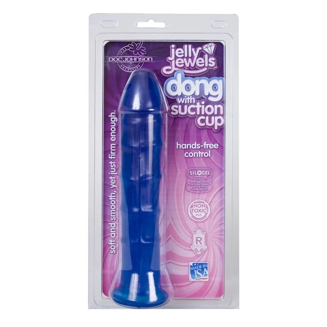 Jelly Dong W/suction Cuo Sapphire - Shape & Texture