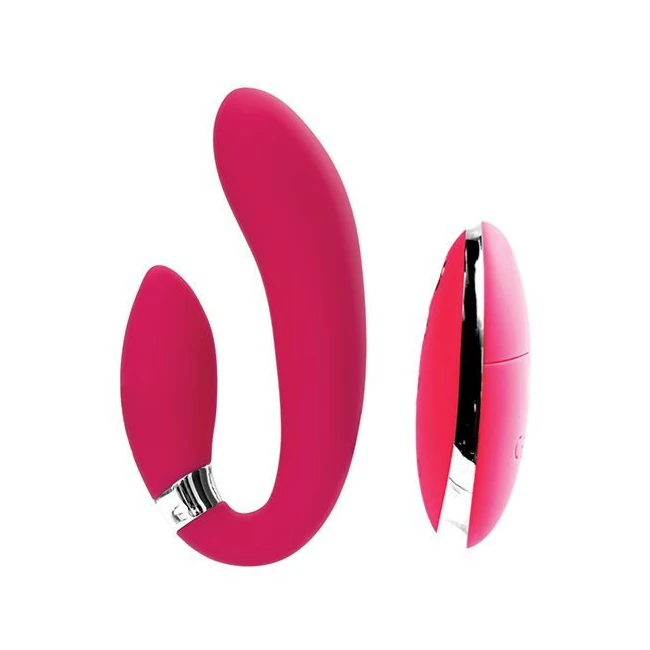 Jeni C-shaped Dual Motor Vibe with Remote - Vibration Modes and Intensity