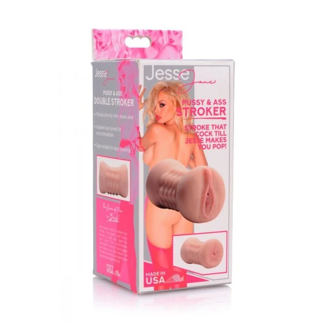 Jesse Jane Pussy & Ass Double Stroker - Grip & Control