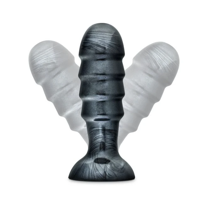 Jet Bruiser Carbon Metallic Black Butt Plug - Design Details