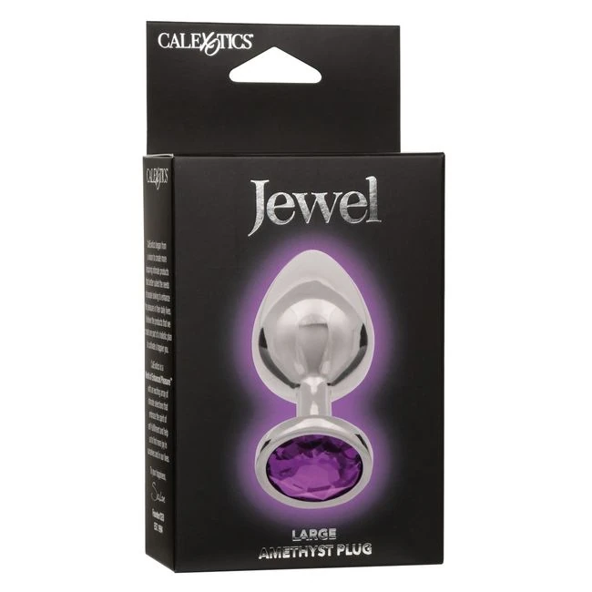 Jewel Large Amethyst Plug - Material and Design