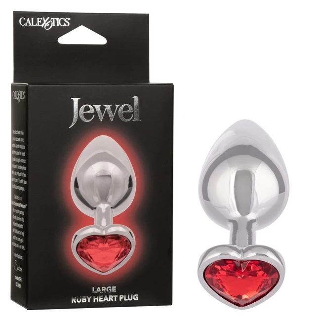 Jewel Ruby Heart Plug - Shape & Comfort