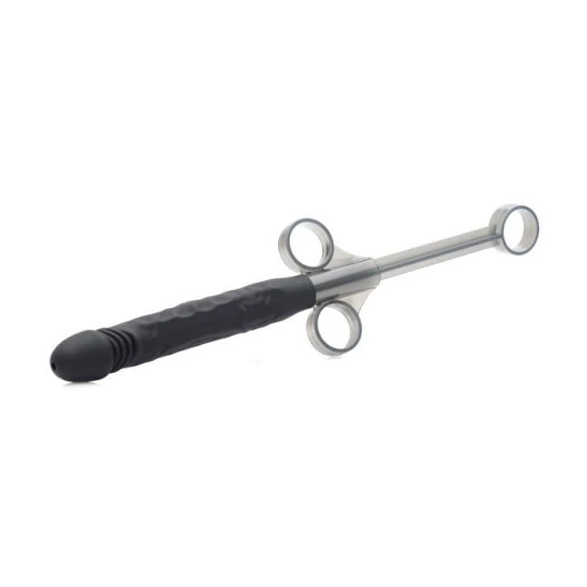 Jizz Shooter Silicone Dildo Lubricant Launcher - Shape & Texture