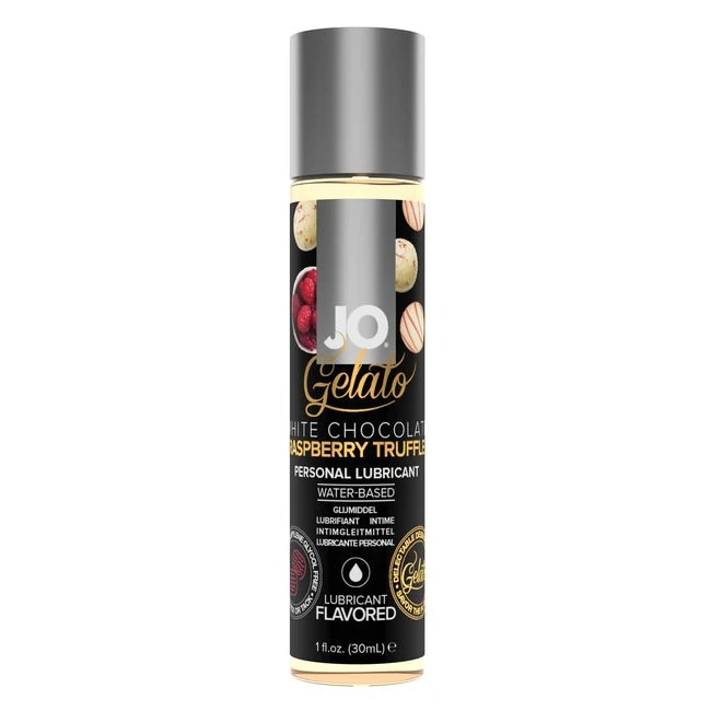 Jo Gelato White Chocolate Raspberry Truffle Water Based - A Water-Based Glide Built on Plant Glycerin