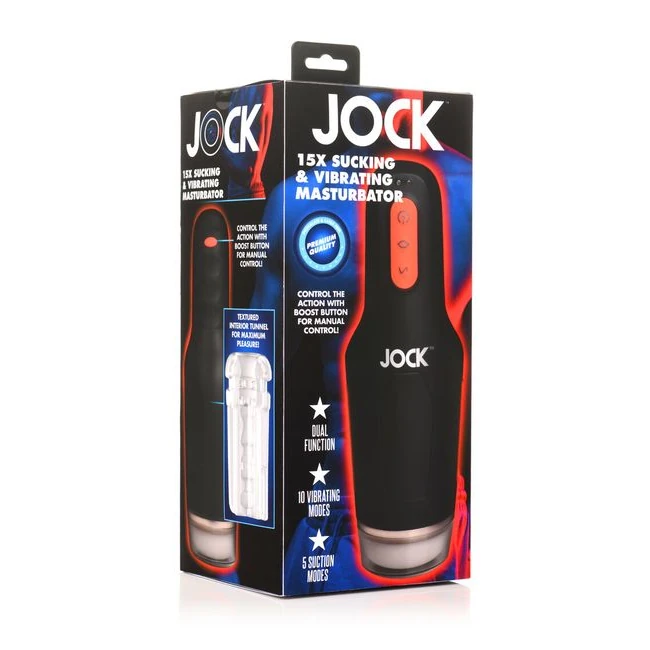 Jock 15x Sucking & Vibrating Masturbator - Power & Performance