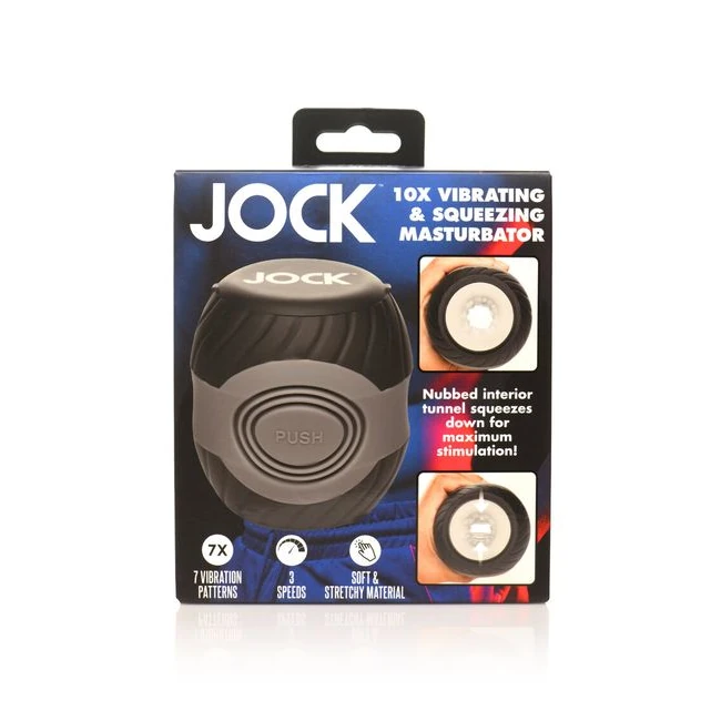 Jock 15x Vibrating & Squeezing Masturbator - Jock 15x Vibrating & Squeezing Masturbator by Curve Novelties