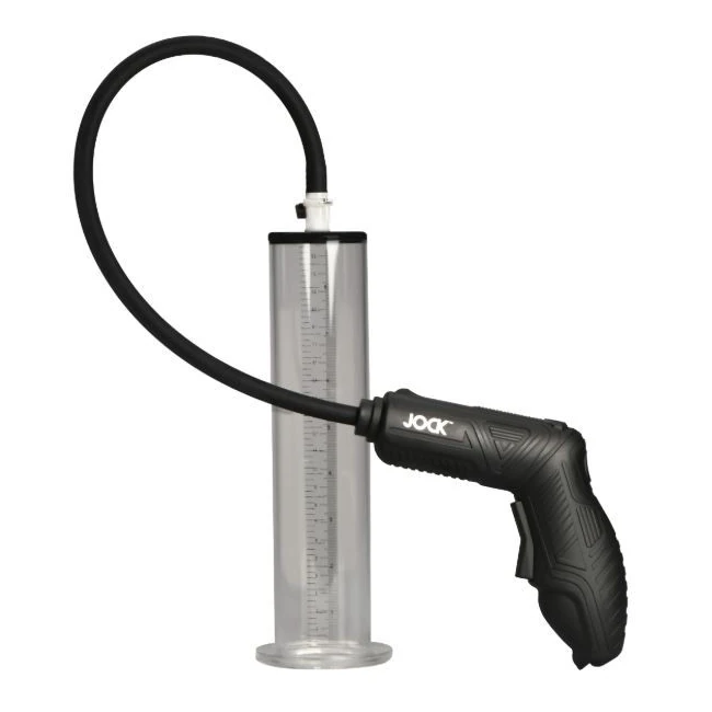 Jock Advanced Power Pumper Penis Pump w/ Cylinder - Handle, Hose and Cleanup