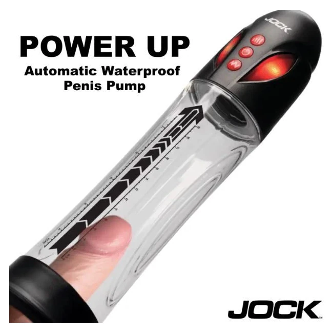 Jock Advanced Power Up Automat Waterproof Penis Pump - Grip, Control, and User Interface