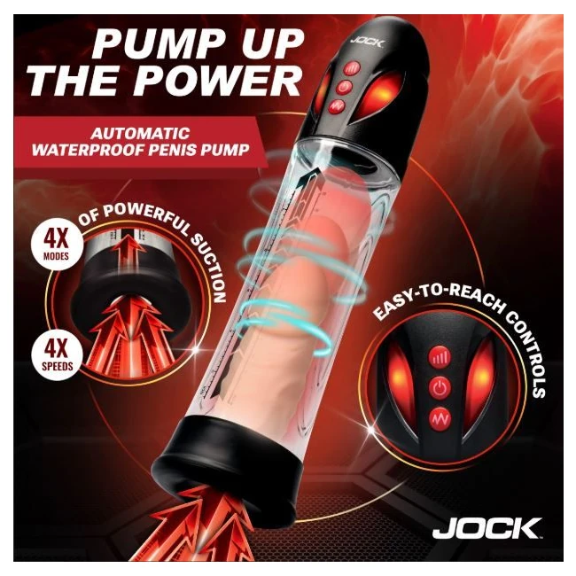 Jock Advanced Power Up Automat Waterproof Penis Pump - Material Feel and Construction