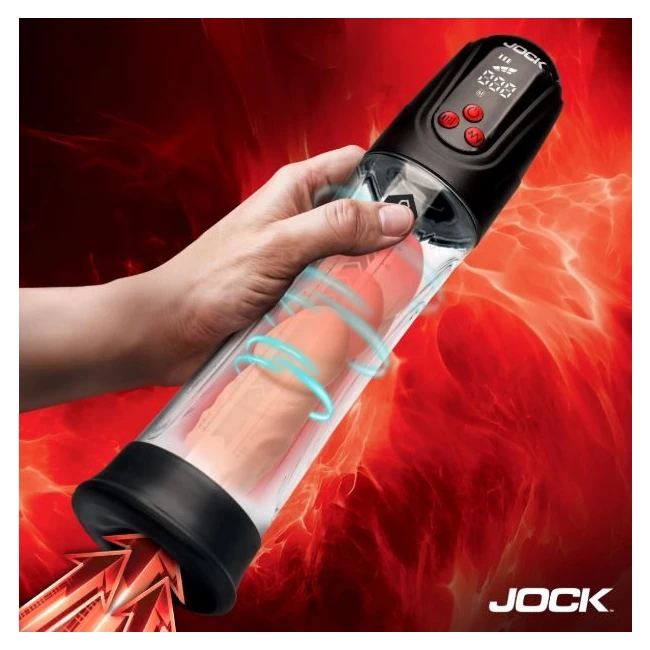 Jock Advanced Power up Digital Automatic/waterproof Penis Pum - A Digital Gauge That Shows Your Suction