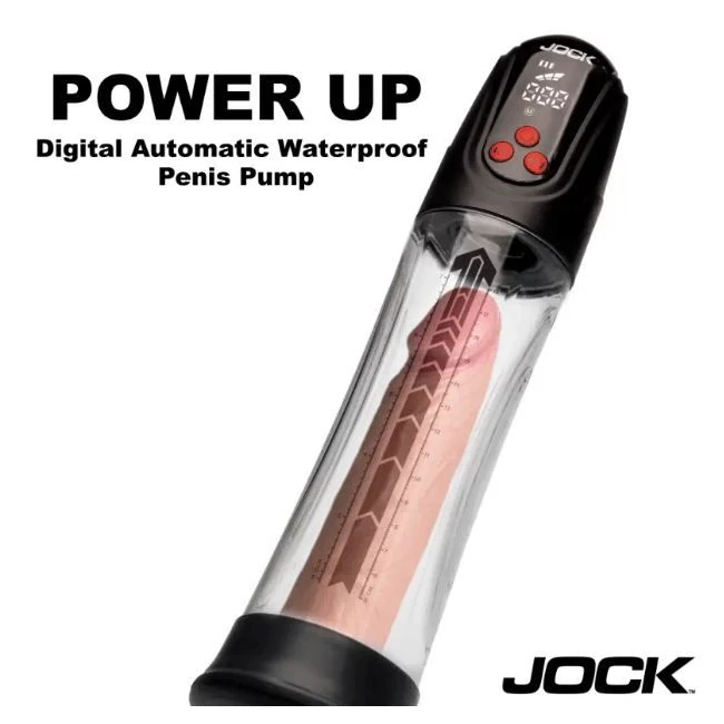 Jock Advanced Power up Digital Automatic/waterproof Penis Pum - Internal Channel and Suction Feel