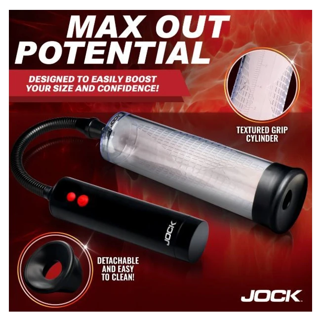 Jock Advanced Power Up Recharg Automatic Penis Pump - Measurements