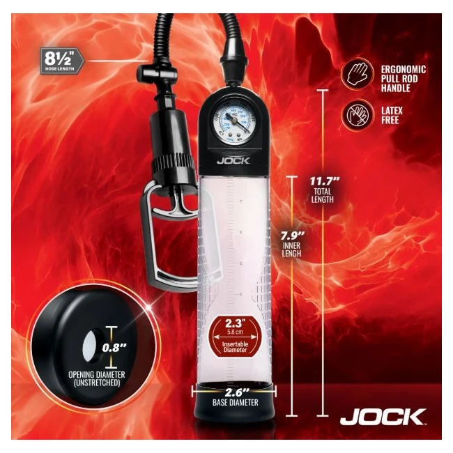Jock Advanced Pump Up Gauge Penis Pump W/pull Handle - Material Feel & Maintenance