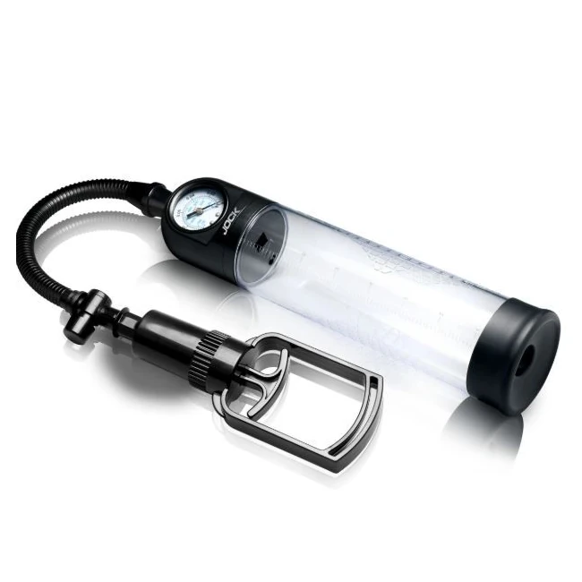 Jock Advanced Pump Up Gauge Penis Pump W/pull Handle - Key Features