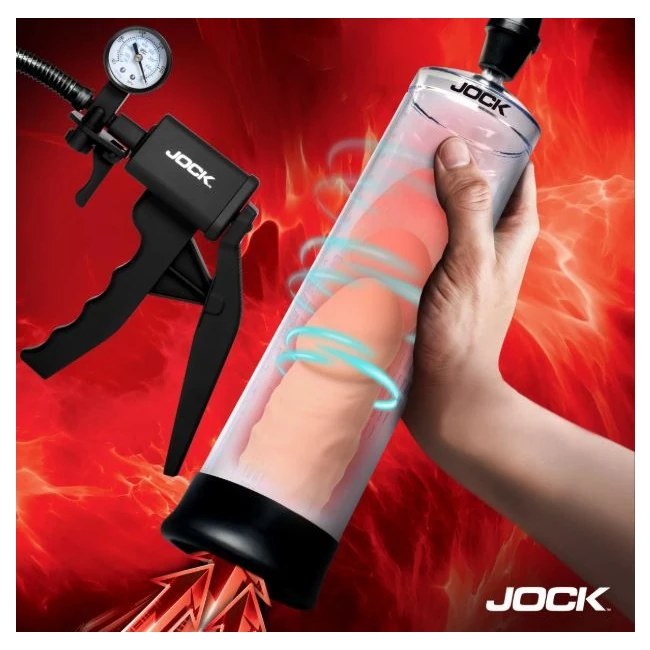 Jock Advanced Pump Up Penis Pump W/gauge &trigger Handle - Overview