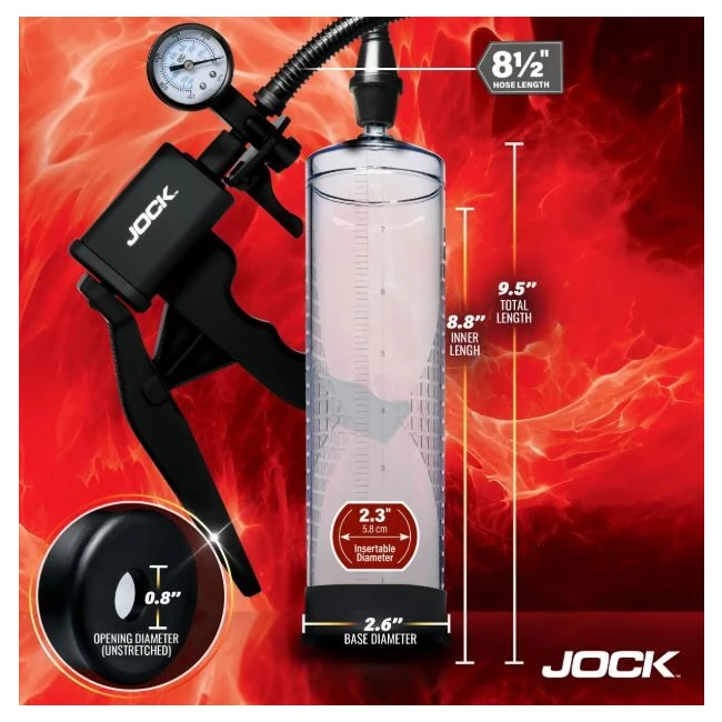 Jock Advanced Pump Up Penis Pump W/gauge &trigger Handle - What Stands Out
