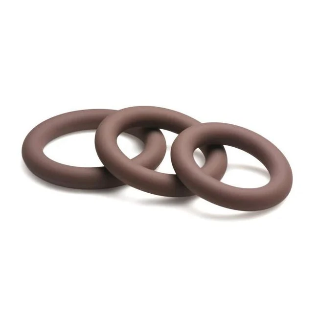 Jock Discreet Silicone Cock Ring Set - Shape &amp; Texture