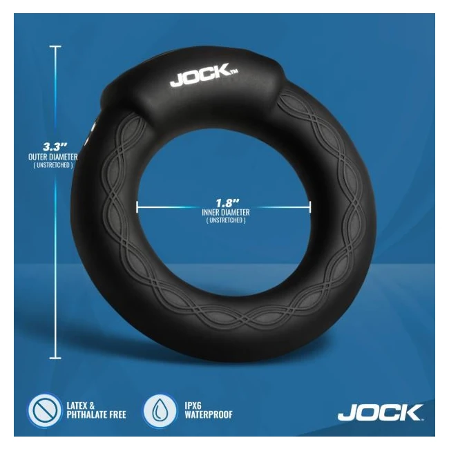 Jock Enhancers Rumbling & Warming C-Ring Medium - Rumbling Vibration Set From a Remote
