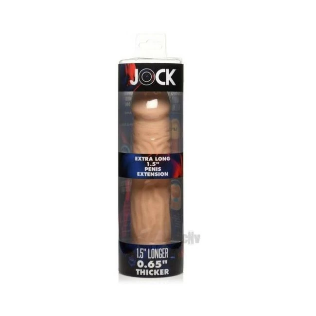 Jock Extra Long Penis Extension Sleeve Light - Internal Texture