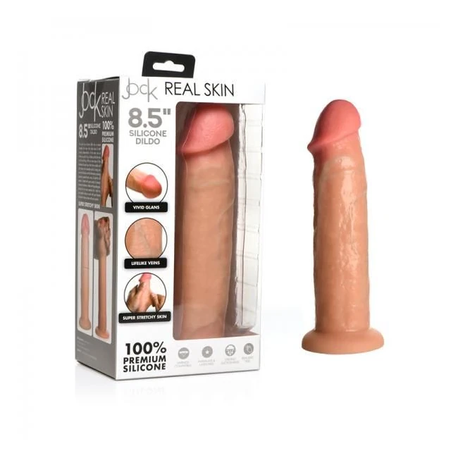 Jock Real Skin Silicone Dildo. Light - Shape & Texture
