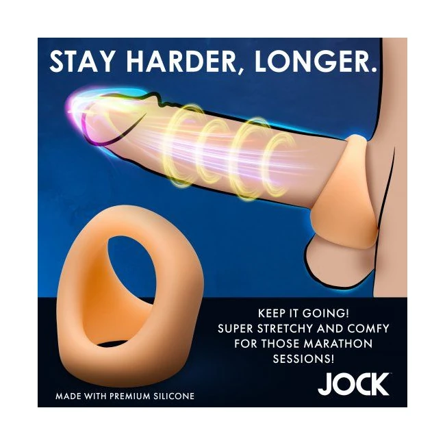 Jock Silicone Cock & Ball Ring Light - What Stands Out