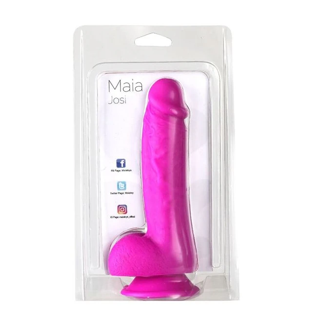 Josi 8in Realistic Silicone Dong Purple - Size & Fit
